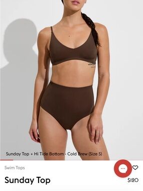 Left on Friday - Sunday Top in Cold Brew XS